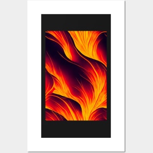 Hottest pattern design ever! Fire and lava #3 Posters and Art